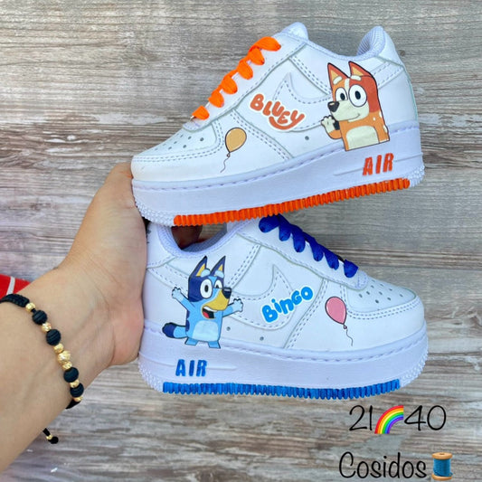 Tenis infantiles de Bluey y Bingo