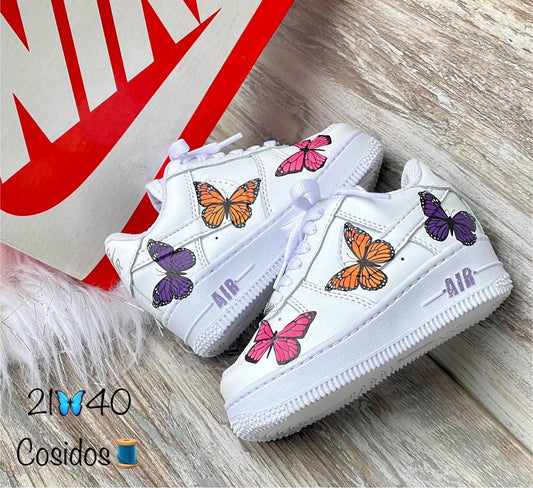 Tenis infantiles de Mariposas de colores