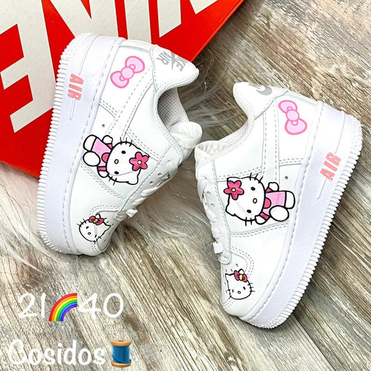 Tenis infantiles hello kitty