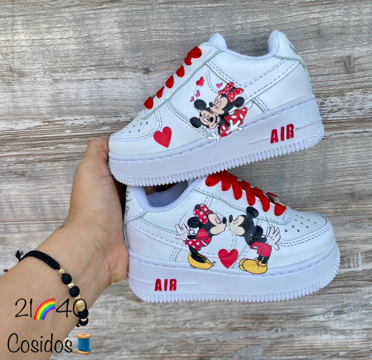 Tenis infantiles de Minnie y Mickey